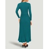 image:imageZESICA Womens Fall Long Sleeve Crewneck Sweater Maxi DressPeacock Blue