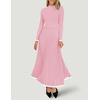 image:imageZESICA Womens Fall Long Sleeve Crewneck Sweater Maxi DressPink