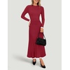 image:imageZESICA Womens Fall Long Sleeve Crewneck Sweater Maxi DressWine