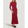 image:imageZESICA Womens Fall Long Sleeve Crewneck Sweater Maxi DressWine