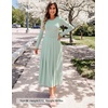 image:imageZESICA Womens Fall Long Sleeve Slimming Knit Modest Maxi DressesGreen