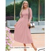 image:imageZESICA Womens Fall Long Sleeve Slimming Knit Modest Maxi DressesPink