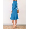 image:imageZESICA Womens Fall Long Sleeve Wrap Wedding Guest Midi Sweater DressesCobaltblue