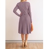image:imageZESICA Womens Fall Long Sleeve Wrap Wedding Guest Midi Sweater DressesDarkviolet