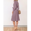 image:imageZESICA Womens Fall Long Sleeve Wrap Wedding Guest Midi Sweater DressesDarkviolet