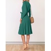 image:imageZESICA Womens Fall Long Sleeve Wrap Wedding Guest Midi Sweater DressesForestgreen