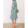 image:imageZESICA Womens Fall Long Sleeve Wrap Wedding Guest Midi Sweater DressesLake