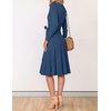image:imageZESICA Womens Fall Long Sleeve Wrap Wedding Guest Midi Sweater DressesNavy