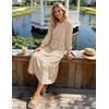 image:imageZESICA Womens Fall Winter Long Sleeve Casual Boho Maxi DressApricot