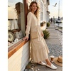 image:imageZESICA Womens Fall Winter Long Sleeve Casual Boho Maxi DressApricot