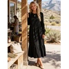 image:imageZESICA Womens Fall Winter Long Sleeve Casual Boho Maxi DressBlack