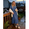 image:imageZESICA Womens Fall Winter Long Sleeve Casual Boho Maxi DressDustyblue