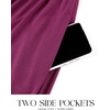 image:imageZESICA Womens Fall Winter Long Sleeve Casual Boho Maxi DressPlum