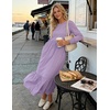 image:imageZESICA Womens Fall Winter Long Sleeve Casual Boho Maxi DressPurple