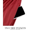 image:imageZESICA Womens Fall Winter Long Sleeve Casual Boho Maxi DressRed