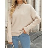 image:imageZESICA Womens Fall Winter Turtleneck Long Batwing Sleeve SweatersApricot