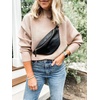 image:imageZESICA Womens Fall Winter Turtleneck Long Batwing Sleeve SweatersApricot