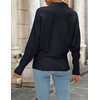 image:imageZESICA Womens Fall Winter Turtleneck Long Batwing Sleeve SweatersBlack