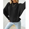 image:imageZESICA Womens Fall Winter Turtleneck Long Batwing Sleeve SweatersBlack