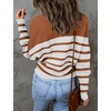 image:imageZESICA Womens Fall Winter Turtleneck Long Batwing Sleeve SweatersBrown