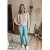 image:imageZESICA Womens Fall Winter Turtleneck Long Batwing Sleeve SweatersKhaki