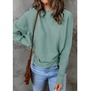 image:imageZESICA Womens Fall Winter Turtleneck Long Batwing Sleeve SweatersLake