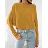 image:imageZESICA Womens Fall Winter Turtleneck Long Batwing Sleeve SweatersMustard