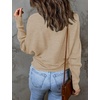 image:imageZESICA Womens Fall Winter Turtleneck Long Batwing Sleeve SweatersOatmeal