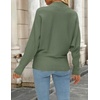 image:imageZESICA Womens Fall Winter Turtleneck Long Batwing Sleeve SweatersOlive