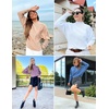 image:imageZESICA Womens Fall Winter Turtleneck Long Batwing Sleeve SweatersPink