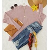 image:imageZESICA Womens Fall Winter Turtleneck Long Batwing Sleeve SweatersPink