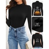 image:imageZESICA Womens Fleece Sherpa Lined Sweater Winter ClothesBlack