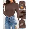 image:imageZESICA Womens Fleece Sherpa Lined Sweater Winter ClothesCoffee