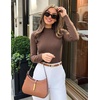 image:imageZESICA Womens Fleece Sherpa Lined Sweater Winter ClothesCoffee
