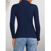 image:imageZESICA Womens Fleece Sherpa Lined Sweater Winter ClothesNavy