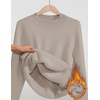 image:imageZESICA Womens Fleece Sherpa Lined Sweater Winter ClothesOats