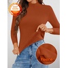 image:imageZESICA Womens Fleece Sherpa Lined Sweater Winter ClothesRust