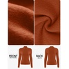 image:imageZESICA Womens Fleece Sherpa Lined Sweater Winter ClothesRust