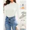 image:imageZESICA Womens Fleece Sherpa Lined Sweater Winter ClothesWhite