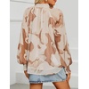 image:imageZESICA Womens Floral Print Long Sleeve Button Down Boho TopBrown