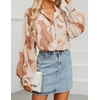 image:imageZESICA Womens Floral Print Long Sleeve Button Down Boho TopBrown