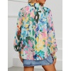 image:imageZESICA Womens Floral Print Long Sleeve Button Down Boho TopGreen
