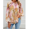 image:imageZESICA Womens Floral Print Long Sleeve Button Down Boho TopPink