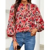 image:imageZESICA Womens Floral Print Long Sleeve Button Down Boho TopVintage Pink