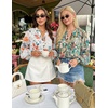image:imageZESICA Womens Floral Print Long Sleeve Button Down Boho TopWhite