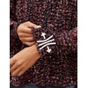 image:imageZESICA Womens Floral Print Long Sleeve Button Down Boho TopWine Red