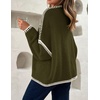 image:imageZESICA Womens Long Sleeve Cardigans Tie Front Bow SweatersArmygreen