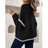image:imageZESICA Womens Long Sleeve Cardigans Tie Front Bow SweatersBlack