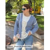 image:imageZESICA Womens Long Sleeve Cardigans Tie Front Bow SweatersBlue