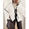image:imageZESICA Womens Long Sleeve Cardigans Tie Front Bow SweatersWhite